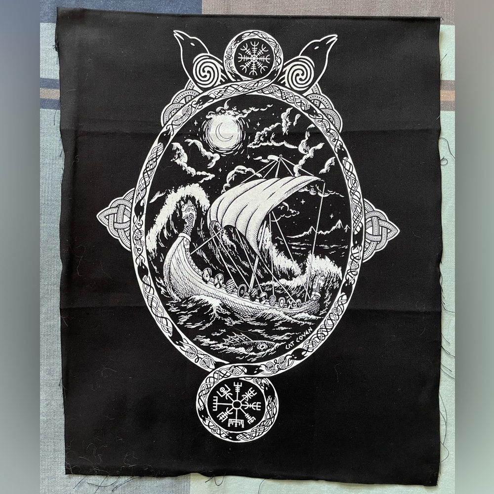 Cat Coven large fabric patch